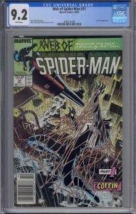 WEB OF SPIDER-MAN #31 CGC 9.2 KRAVEN'S LAST HUNT WHITE PAGES NEWSSTAND