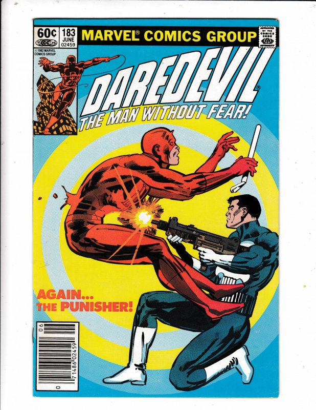 Daredevil #183 (1982) VF 1ST APP OF PUNISHER  VS DAREDEVIL  MARVEL COMICS