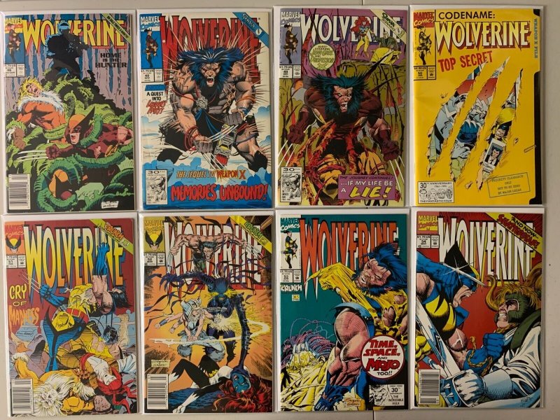 Wolverine comics lot #9-65 35 diff avg 6.0 (1989-93)