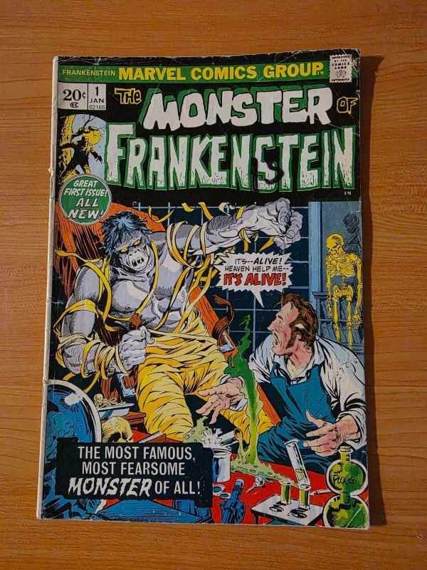 Frankenstein #1 ~ VERY GOOD VG ~ 1973 Marvel Comics