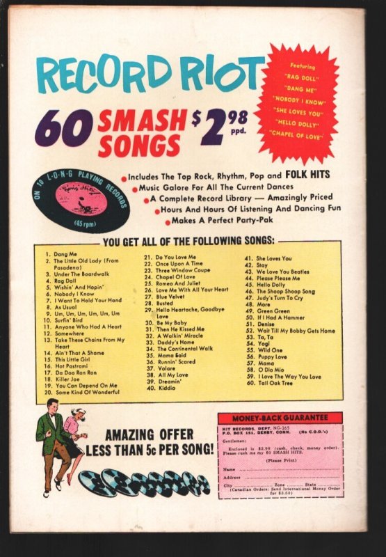 Girls' Love Stories #109  1965 - DC  -VF- - Comic Book