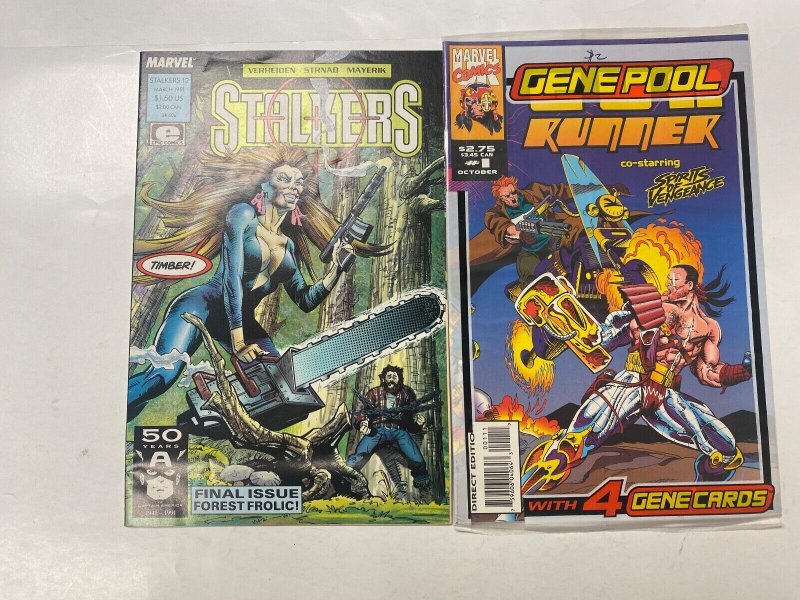 6 MARVEL comic books Nam #17 33 Stalkers #12 Gun Runner #1 Spider #10 28 KM15