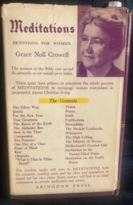 Meditations, CROWELL, devotions for women, 1956
