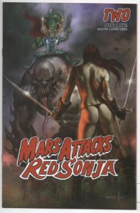 MARS ATTACKS  RED SONJA #2 A, NM-, Parrillo Aliens, Horror, 2020 more MA in stor 