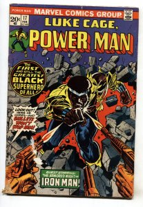 POWER MAN #17--1st ISSUE--LUKE CAGE HERO FOR HIRE--1973--comic book