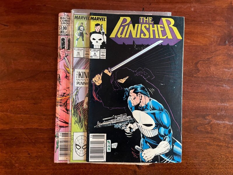 3 Marvel Comic Books Punisher # 9 16 + Universe # 6 Hulk Thor Iron Man 64 J817