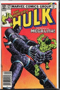 The Incredible Hulk #275 Direct Edition (1982) Hulk