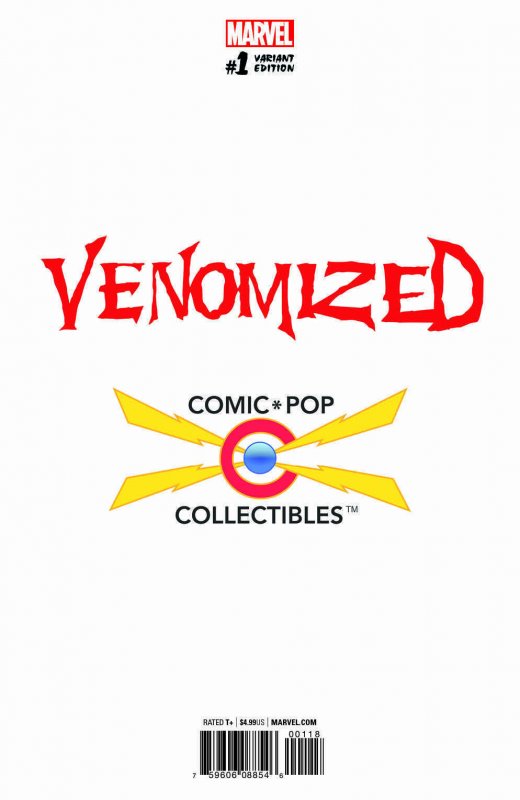 VENOMIZED #1 FRANCESCO MATTINA COMIC POP EXCLUSIVE VARIANT COVER Limited to 3000