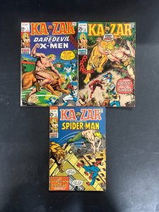 Ka-Zar (1970) #1-3 Complete FN- (5.5) Set