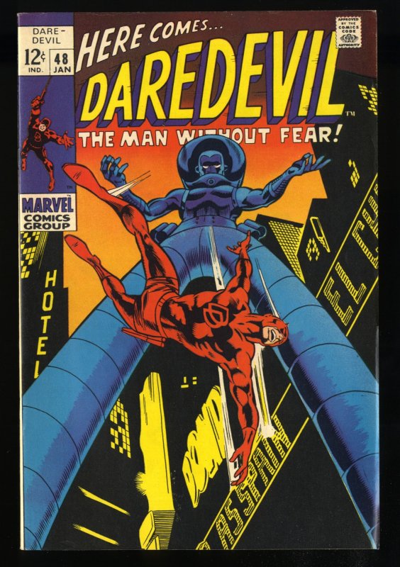 Daredevil #48 VF+ 8.5 White Pages Stilt-Man!