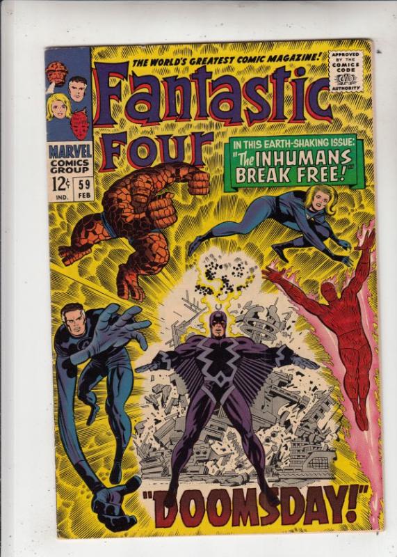 Fantastic Four #59 (Feb-67) VF High-Grade Fantastic Four, Mr. Fantastic (Reed...