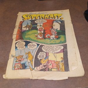 Giggle Comics #39 acg 1946 golden age superkatt funny animal cartoon wacky wolf