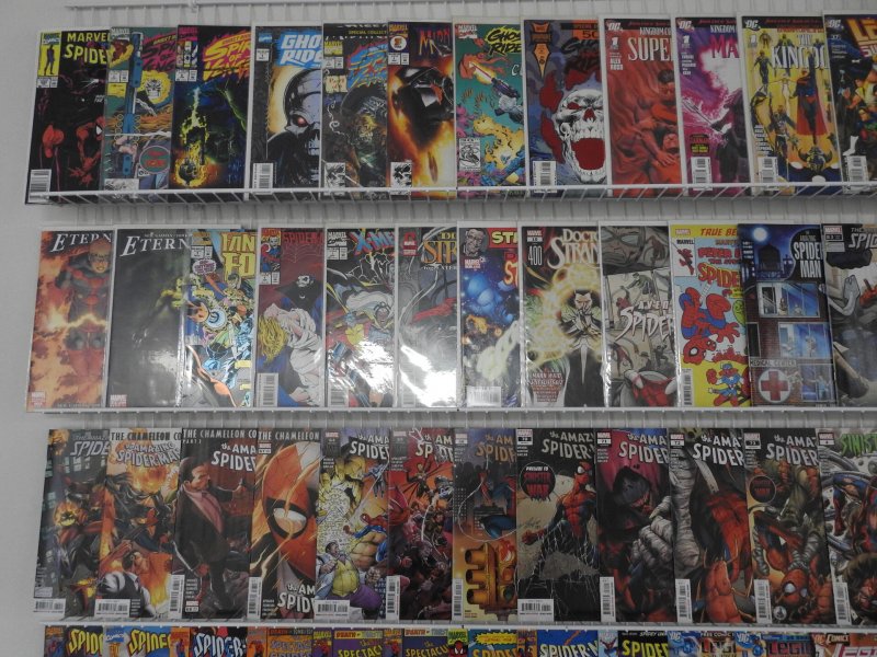 Huge Lot of 200+ Comics W/  Spiderman, Ghost Rider, +More! Avg VF Condition!