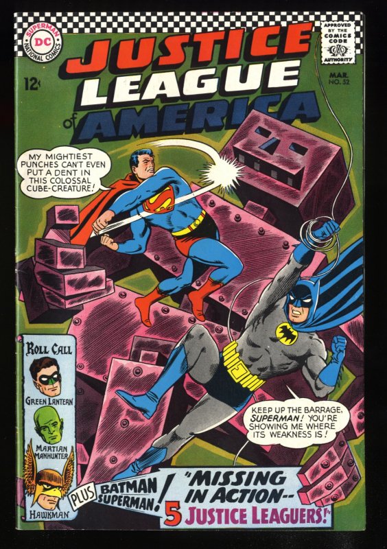 Justice League Of America #52 VF+ 8.5 White Pages