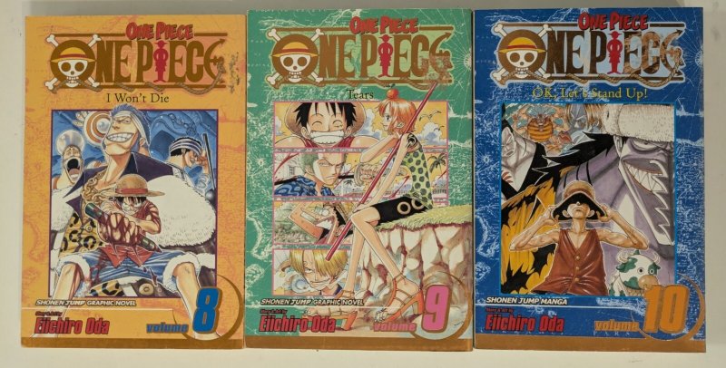 One Piece Gold Foils 8-10 (1st Edition)