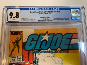 GI Joe A Real American Hero (1986) # 44 (CGC 9.8) Canadian Price CPV  | Census=1