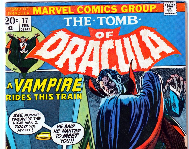 Tomb of Dracula(vol. 1) # 17    BLADE THE VAMPIRE HUNTER