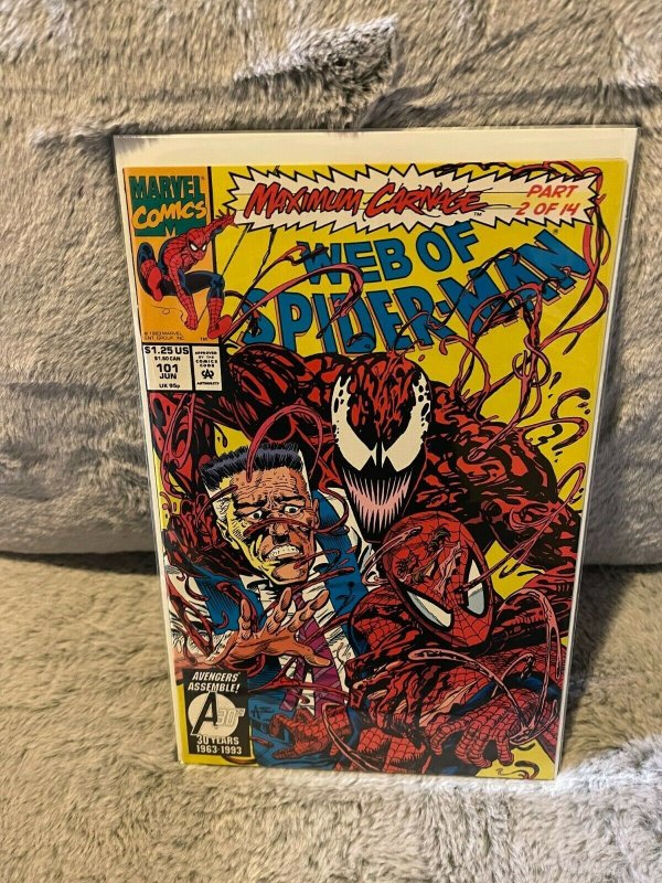 Lot of 4 Books WEB OF SPIDER-MAN (1989) #55 94 101 & Annual 8