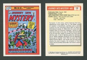 1990 Marvel Comics Card  #128 (Journey Into Mystery #83 Cover) NM+