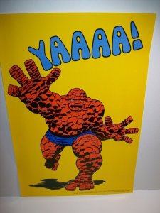 The Thing POSTER Marvel Comics 1982 Orange Crush Giveaway Art NOS Fantastic Four