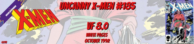 Uncanny X-Men 185 VF 8.0 Rogue Marvel 1984