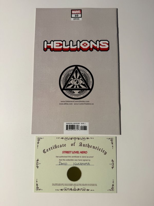 Hellions #10 Nakayama Cover B (2021) Signed Nakayama with COA!