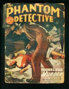 Phantom Detective--April 1946--Pulp Magazine--Thrilling--G