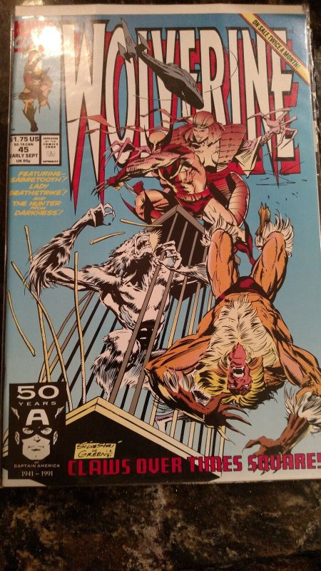 WOLVERINE #45 (Marvel,1991) Condition NM+