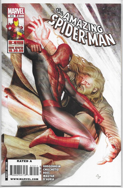 Amazing Spider-Man (vol. 2, 1998) #610 FN Guggenheim/Checchetto/Ross, Kaine