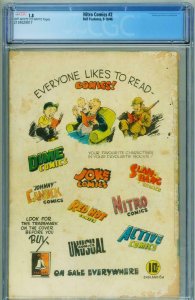 NITRO COMICS #2 CGC 1.8 1946-Rare Canadian hero comic book 2134029017