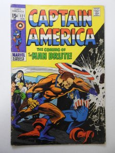 Captain America #121 VG Condition moisture stain