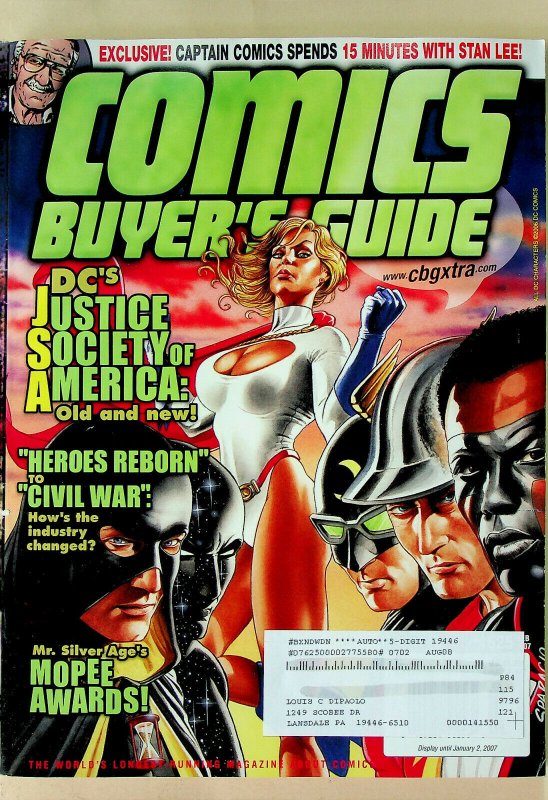 Comic Buyer's Guide #1625 Feb 2007 - Krause Publications