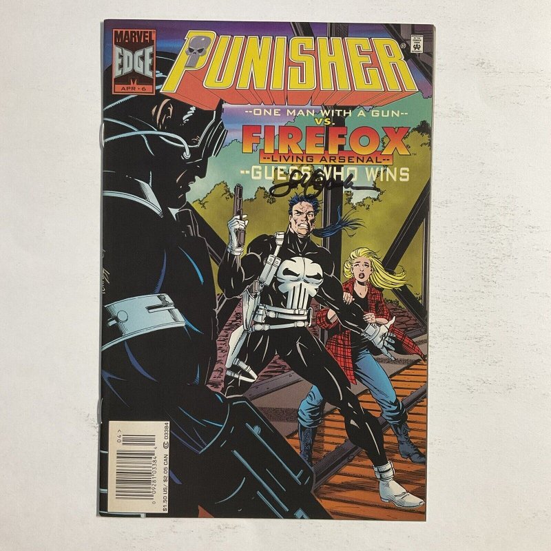 Punisher 6 1996 Signed by John Ostrander Newsstand Marvel NM near mint