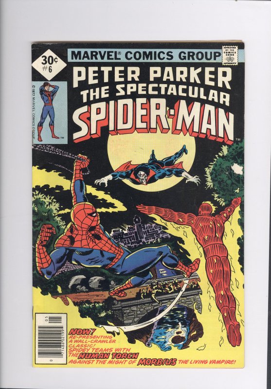 The Spectacular Spider-Man # 6   FN / VF  (1977)