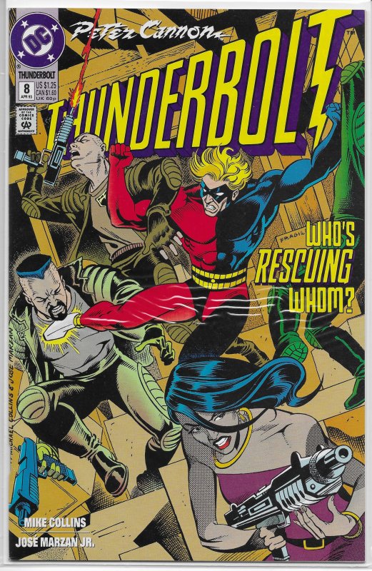 Peter Cannon  : Thunderbolt   (DC)   # 8 FN/VF Collins, Justice League Europe