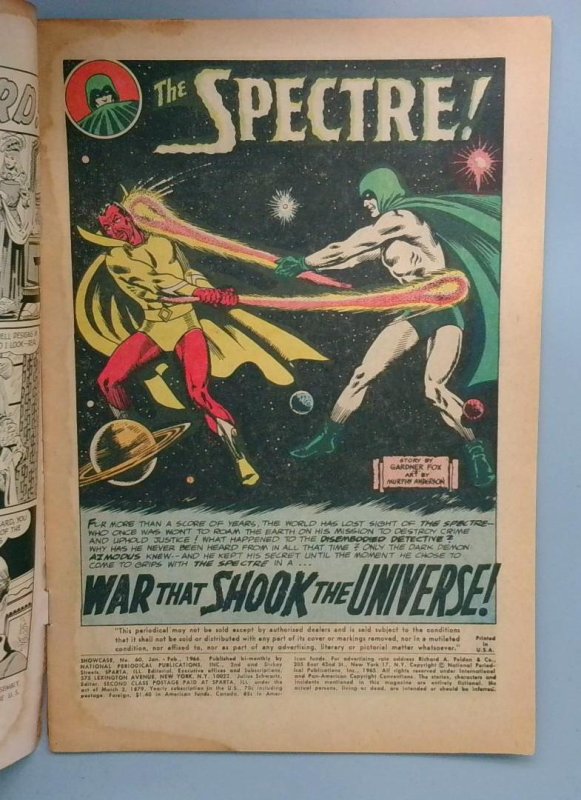 Showcase #60 First Silver Age Spectre DC Comics 1966