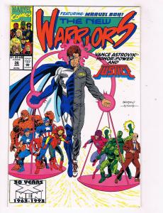 The New Warriors #36 VF Marvel Comics Comic Book Jun 1993 DE40 AD14
