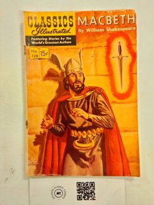 Classics Illustrated Macbeth #128 GD CI Books Shakespeare 17 HH32