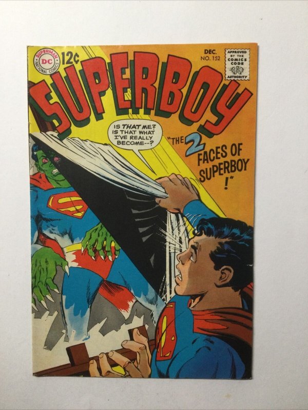 Superboy 152 Very Fine Vf 8.0 Dc Comics