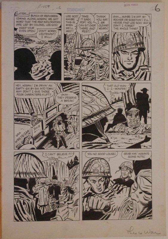 MIKE SEKOWSKY / AL RUBANO, original art, THIS IS WAR #8, pgs 1-7,Full story,1953