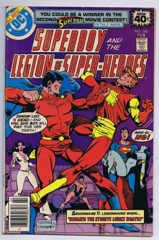 Superboy #248 ORIGINAL Vintage 1979 DC Comics Legion of Super Heroes 