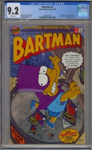 BARTMAN #1 CGC 9.2 SILVER FOIL COVER BONGO COMICS
