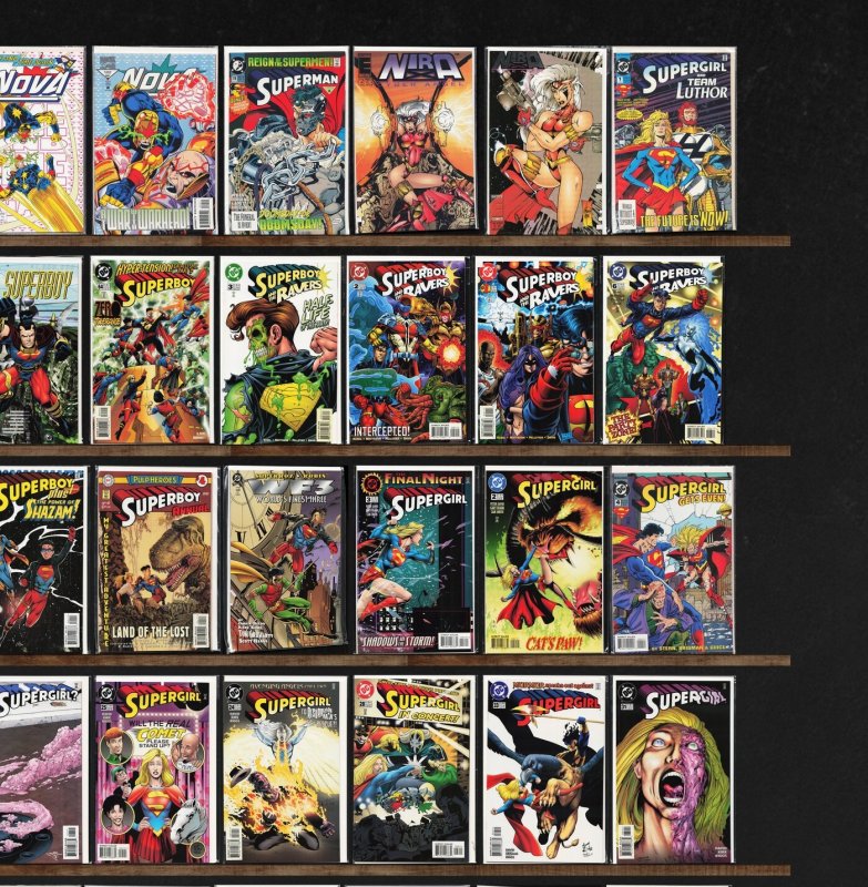 Huge Lot 150+ Comics with Supergirl, Ninjak, Superman, Superboy & More!