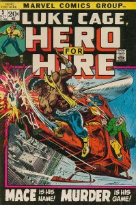 Hero for Hire #3 FN ; Marvel | Luke Cage 1st appearance Gideon Mace