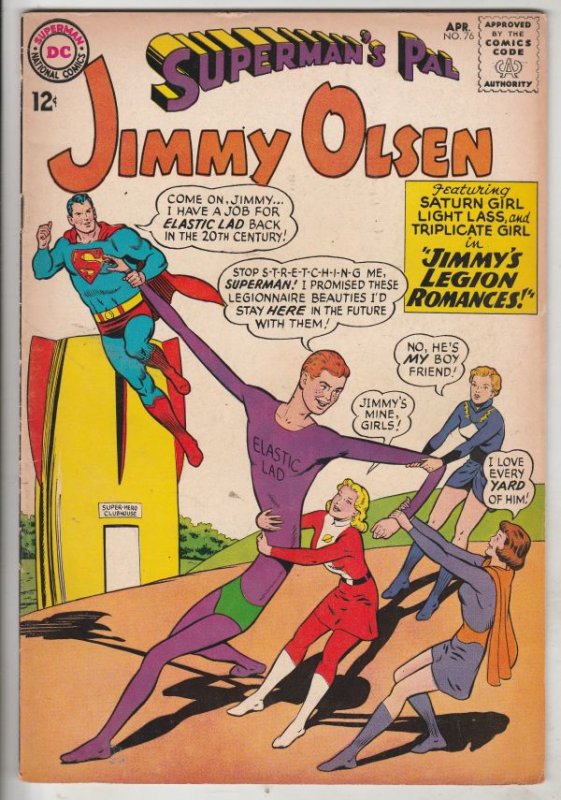 Jimmy Olsen, Superman's Pal  #76 (Apr-64) FN/VF+ High-Grade Jimmy Olsen