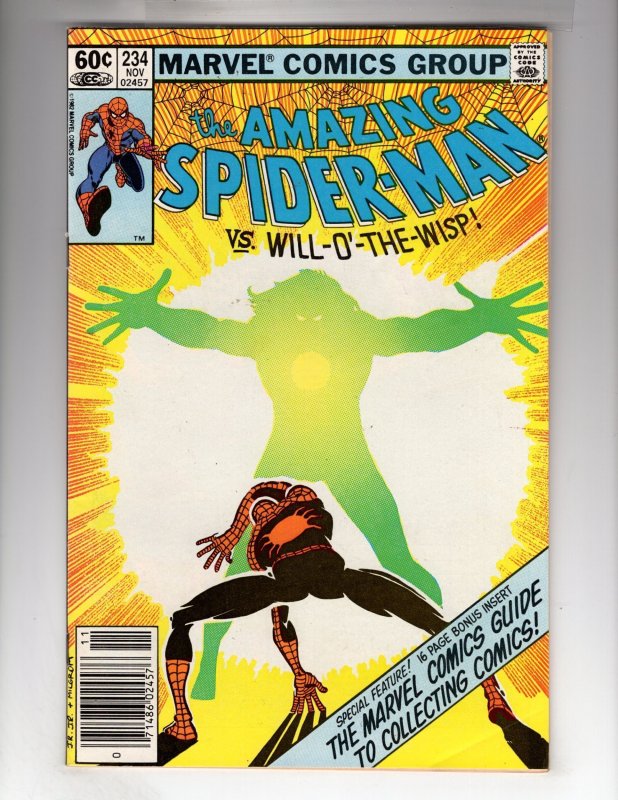 The Amazing Spider-Man #234 (1982) WILL-O'-THE-WISP Appearance! / ID#668