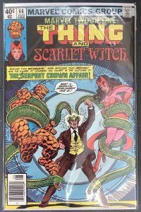 Marvel Two-In-One #66 Newsstand (1980, Marvel) Scarlet Witch. NM-