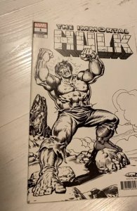 The Immortal Hulk #1 Buscema Black and White Cover (2018) 1:1000 run rare