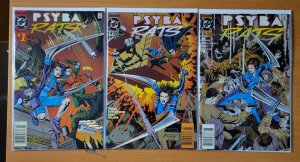 Psyba Rats 1-3 NEWSSTAND Complete Set Run! ~ NEAR MINT NM ~ 1995 DC Comics