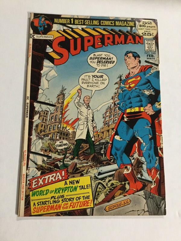 Superman 248 Vf- Very Fine- 7.5 DC Comics